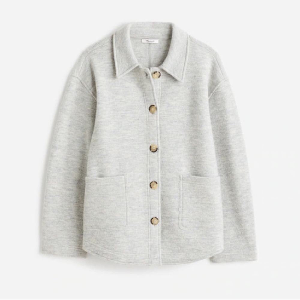 Madewell Boiled Merino Wool Sweater Shirt Jacket - Picture 5 of 12
